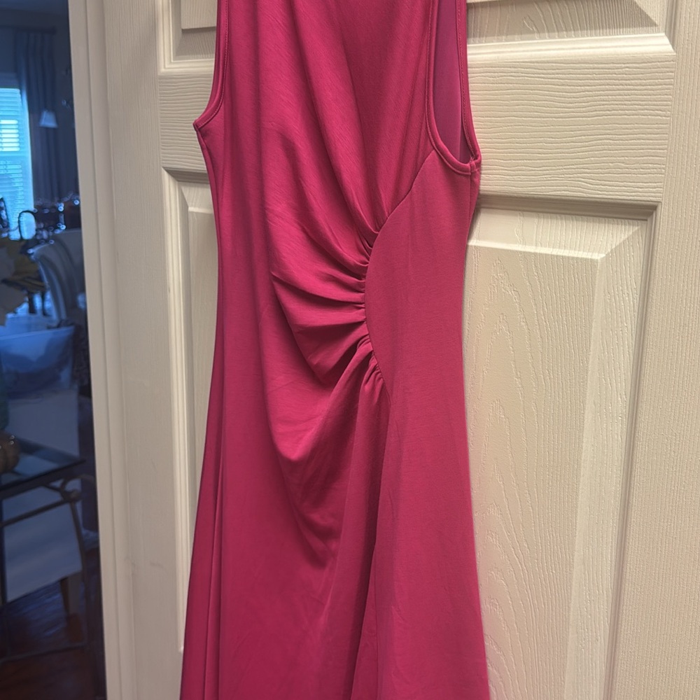 Amazon Fuchsia Midi Dress